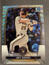 2023 Bowman Chrome - Joey Wiemer #41 Wave Refractor /100 (RC) NATIONALS