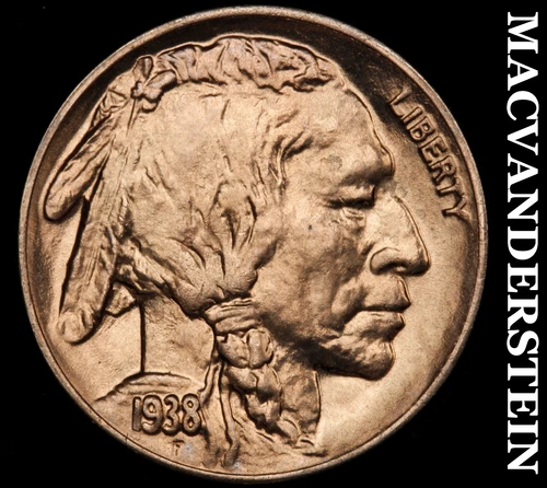 1938-D Buffalo Nickel- Choice Gem Brillant Uncirculated+++++ Luster #i1962
