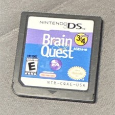 Nintendo DS Brain Quest Grades 3 & 4 Game Cartridge Manual Included NTSC-U/C EA