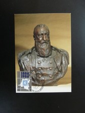 royalty King Leopold II maximum card Belgium 1986