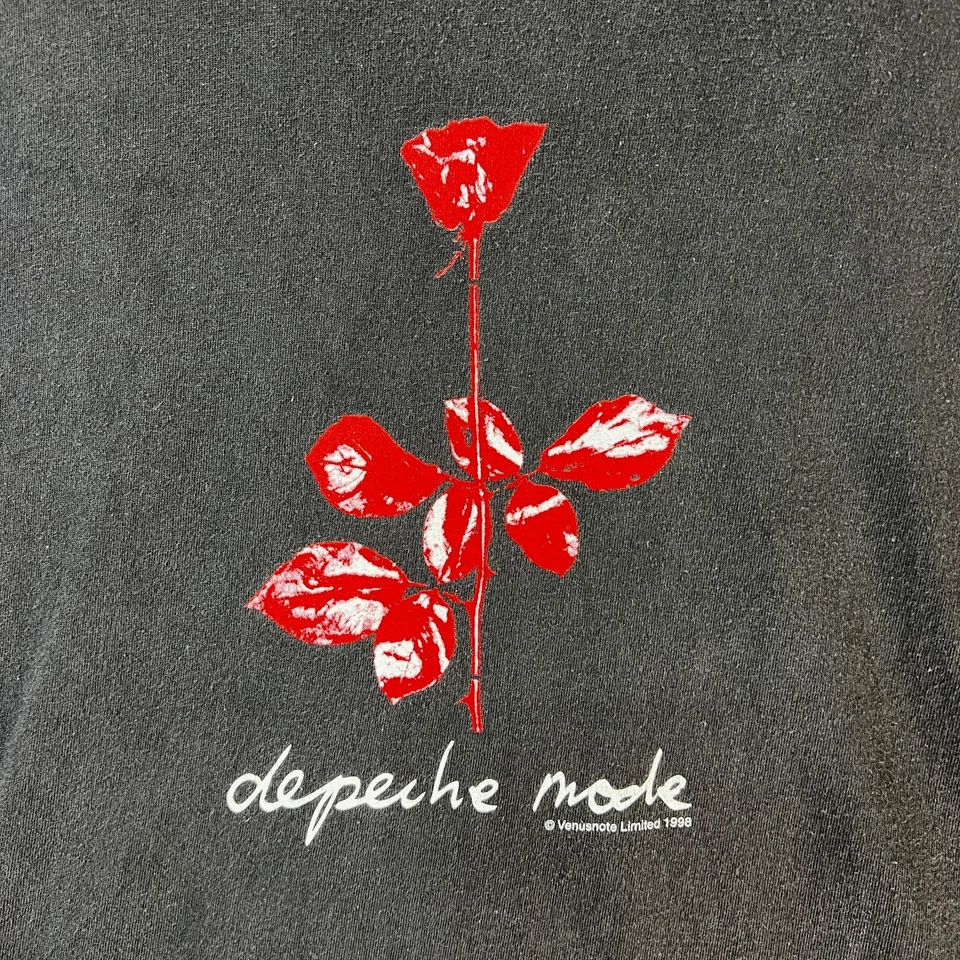 Depeche Mode Vtg "the Singles Tour" Violator Tee 86 98 Size XL Venus Note 1998 - Image 2 of 4