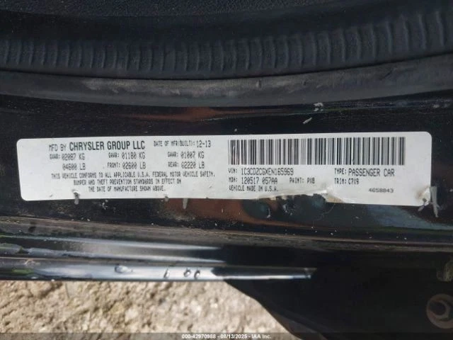 2014 Dodge Avenger Fog Light Assembly OEM Used 128K Miles 116-03364 - Image 4 of 4