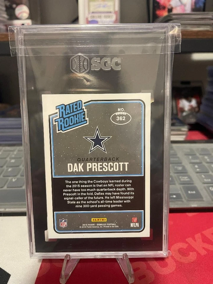 Donruss 2016 - Rated Rookies Dak Prescott #362 (RC) Foto 2 de 2