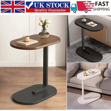 C-Shaped Compact Sofa Side End Table Coffee Laptop Table Living Room Bedroom UK