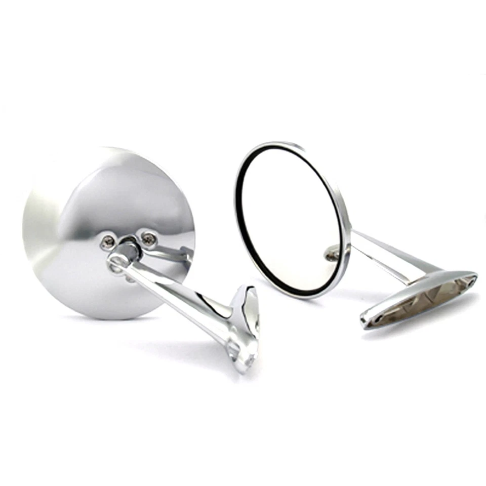 NEW CHROME DOOR MIRRORS PAIR 2 PIECES Fit For OPEL OLYMPIA REKORD A B C P III - Изображение 4 из 4