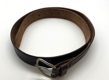 BELTS Men  s Size 46 Genuine Full Grain Leather Belt Brown Casual 1.5" Wide