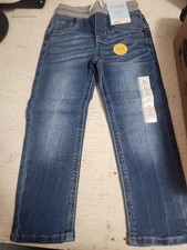 Cat  Jack 4T Toddle Straight Flexible Drawstring Easy-On Denim Jeans