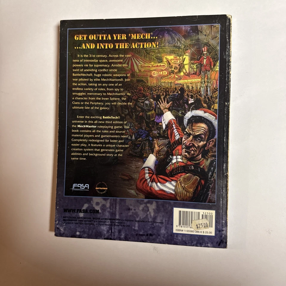 Libro de reglas básico Meachwarrior Thrid Edition FASA Battletech RPG 1715 Foto 2 de 4