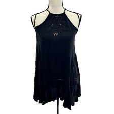 Free People Intimately Free Boho Embroidered Lace Tank Slip Dress Sz XS