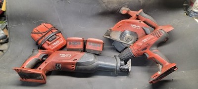 Hilti Hammer Drill SFH 18-A, reciprocating saw WSR 18-A, circular saw SCM 18-A 