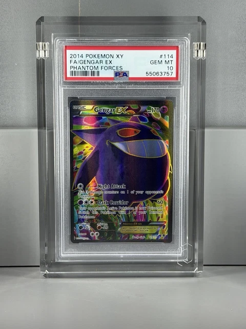 Gengar EX #114 Full Art 2014 Pokemon Xy Phantom Forces PSA 10 Gem Mint FA