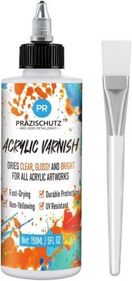 Acrylic Varnish Acrylic Painting Glossy Water-Based Protective Finish Art Wood