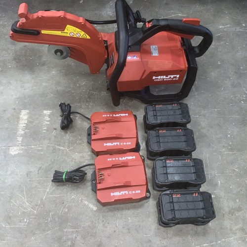 HILTI DSH 600-22 Cordless, 22V, 12" BRUSHLESS SAW, 4x BATT - 2x Charger