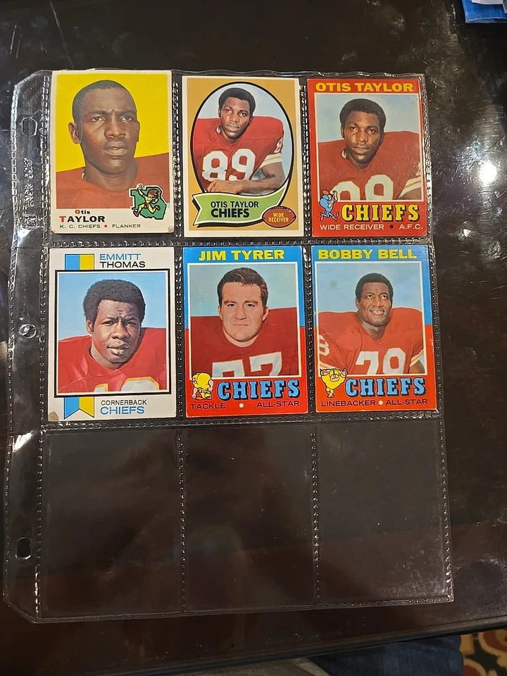 Tarjetas de fútbol americano vintage de los Kansas City Chiefs. Len Dawson,  Foto 3 de 4