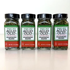 4 Pack Trader Joe's Aglio Olio Garlicky & Spicy Seasoning Blend 1.7 Oz Each