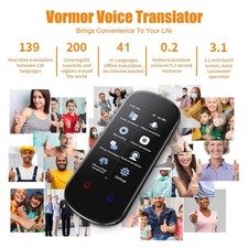 139 Languages AI Translator Device Two-Way Instant Voice  Photo Translation