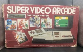 Sears 1981 Super Video Arcade Cartridge System Intellivision 5x Games