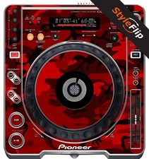 Pioneer CDJ-800 MK2 | Red Camo | Protective Decal | StyleFlip Skins