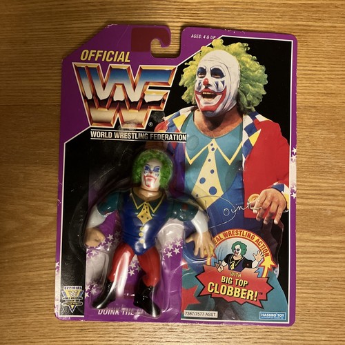 WWF DOINK THE CLOWN Hasbro MOC Series 9 FIGURE 199...