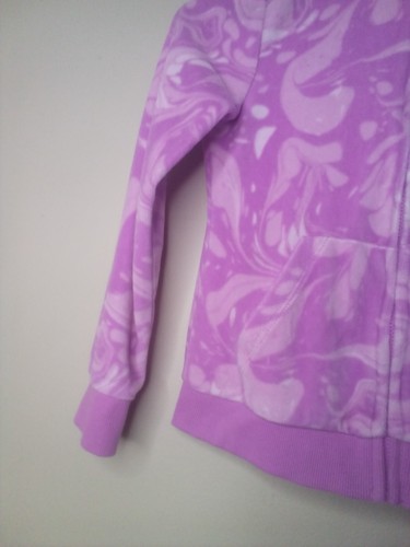 Juicy Couture Jacket Girls 7 Fleece Full Zip Pocket Pink - Picture 4 of 16
