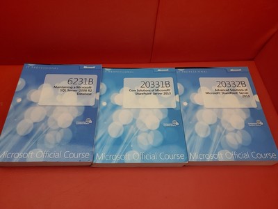 Microsoft Official Course Books  20332/20331b/6231b books