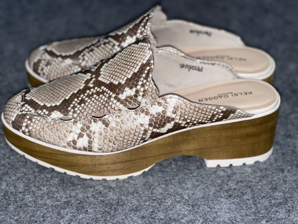 KELSI DAGGER Mule Clog 11 BROOKLYN Wells Snakeskin - Image 3 of 4