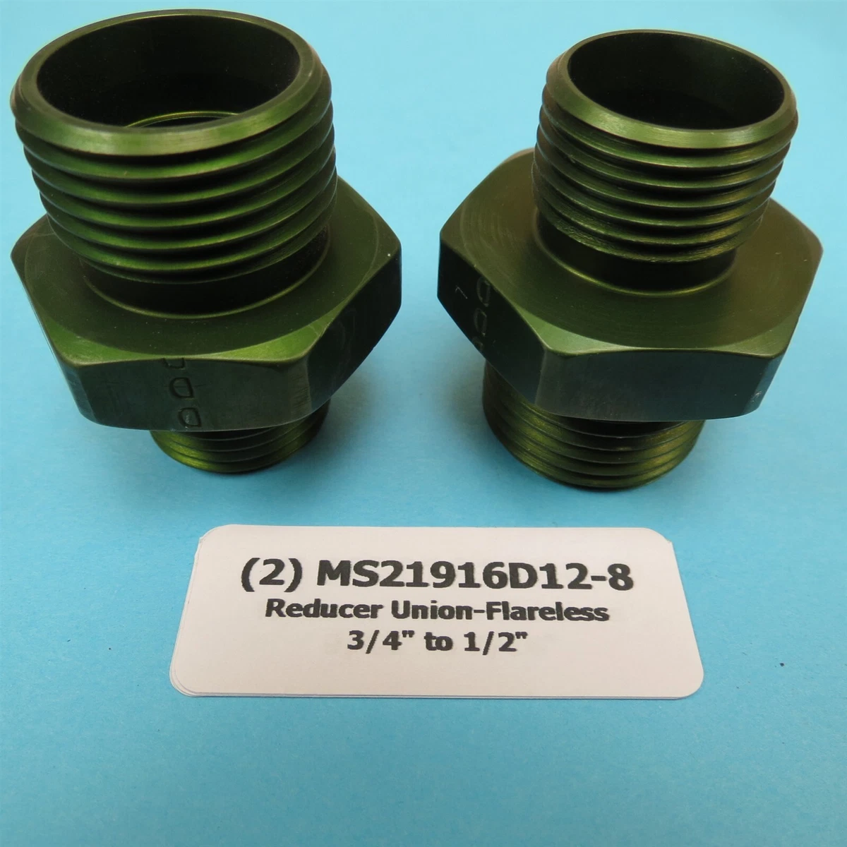 MS21916D12-8 Flareless Reducer Union for 3/4