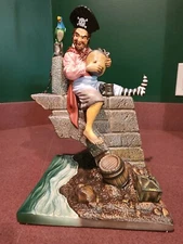 RARE WDCC Pirates of the Caribbean Pirate On The Bridge “A Parrot’s Life For Me”
