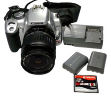 Canon Rebel XTi DS126151 DSLR Digital Camera EOS 400D 10.1MP Silver 18-55mm