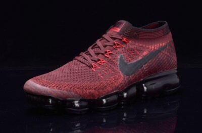 NEW Nike Air Vapormax Flyknit 2  Wine Red  Men's Air Cushion Shoes