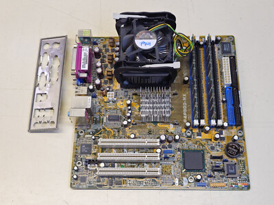 Asus P4P800-MX Rev 1.04 + Pentium 4 3GHz + 2GB + I/O Shield COMBO TESTED