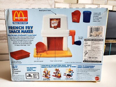 Vintage McDonalds Happy Meal Magic French Fry Snack Maker by