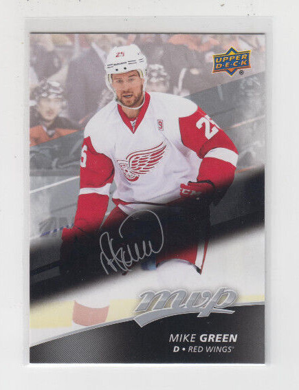 17/18 UD MVP Detroit Red Wings Mike Green Silver Script card #138
