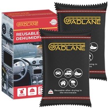 2 x 350g GADLANE Dehumidifier Bags Car Home Moisture Damp Absorber Reusable Pad