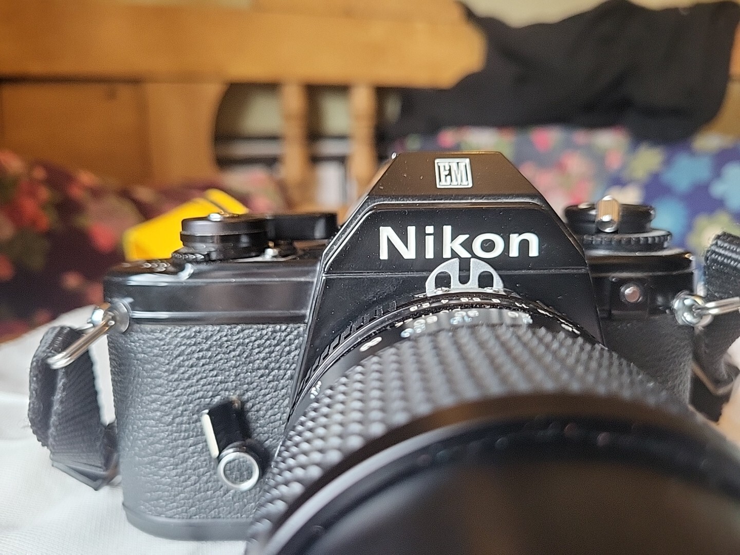 Nikon EM 35mm SLR Film Camera With MITSUKI 135MM LENS eBay