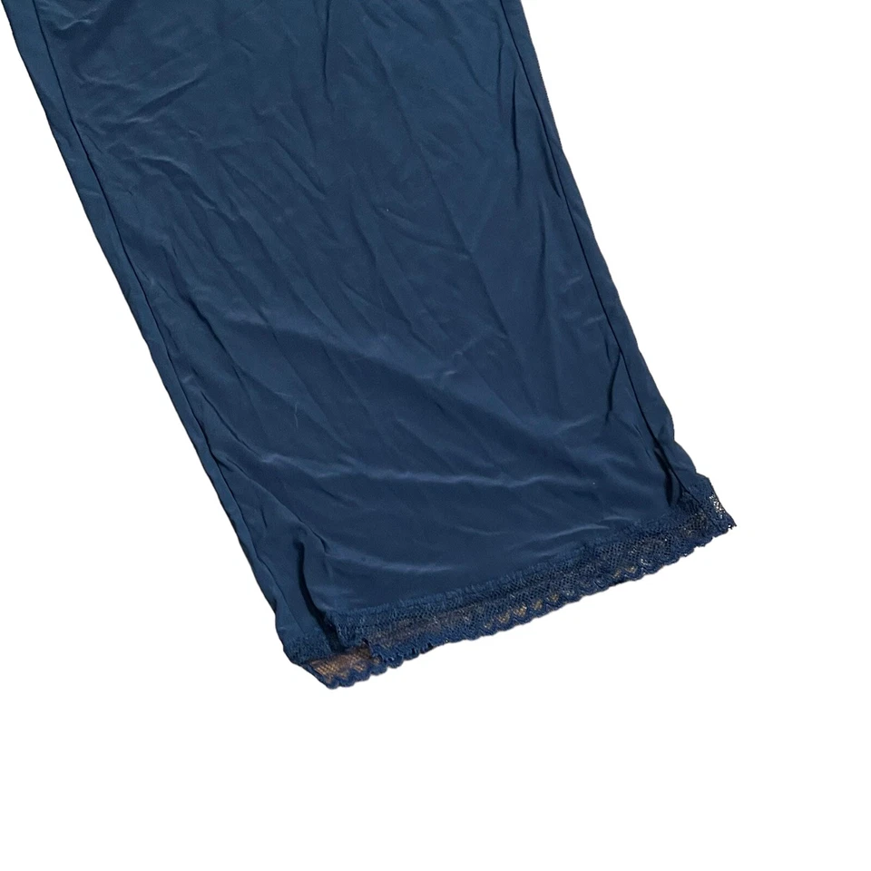 George Sleep Azul Marino Sedoso Cuello en V Tanque Capri Pantalones al Tobillo Pijama/Juego de Salón XL Foto 2 de 4