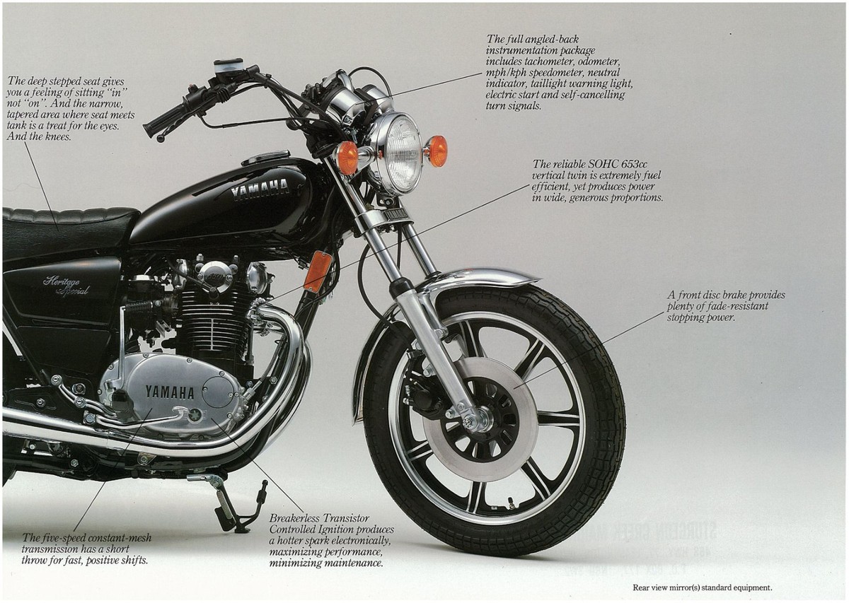 YAMAHA Brochure XS650 XS650S Heritage Special 1983 Sales Catalog