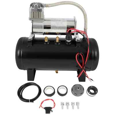 VEVOR 12V Air Compressor With Tank 0.8 Gallon/3 L Train Horn Air Compressor 120 Psi Working Pressure Onboard Air Compressor System For Train Air Horns Inflating Tires Air Mattresses In The Air - Foto 11