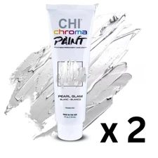 Chi Chroma Paint Pearl Glam/Bold Semi-Permanent Hair Color -4 oz - Pack of 2
