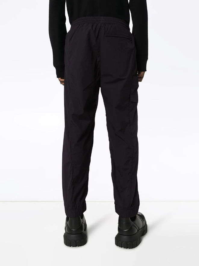 ADIDAS X Y-3 TRAVEL STRETCH NYLON CARGO CROPPED TRACK PANTS BLACK