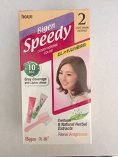 HOYU Bigen Speedy Hair Color with Comb -  2 - Light Warm Chestnut