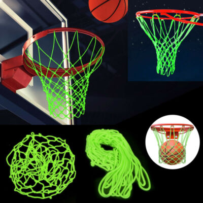 Glowing Basketball Net Outdoor Training Luminous Mesh Nylon Basketball Hoop  Net