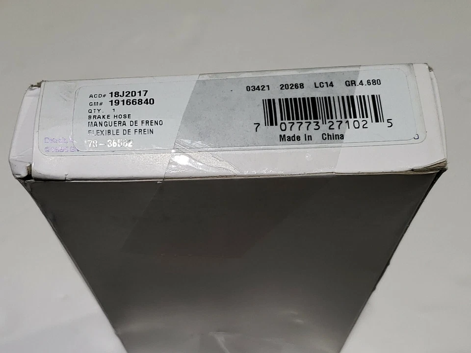 Mangueira hidráulica de freio dianteiro profissional ACDelco 18J2017 para Dodge Dart 1973-1976 - Imagem 3 de 4