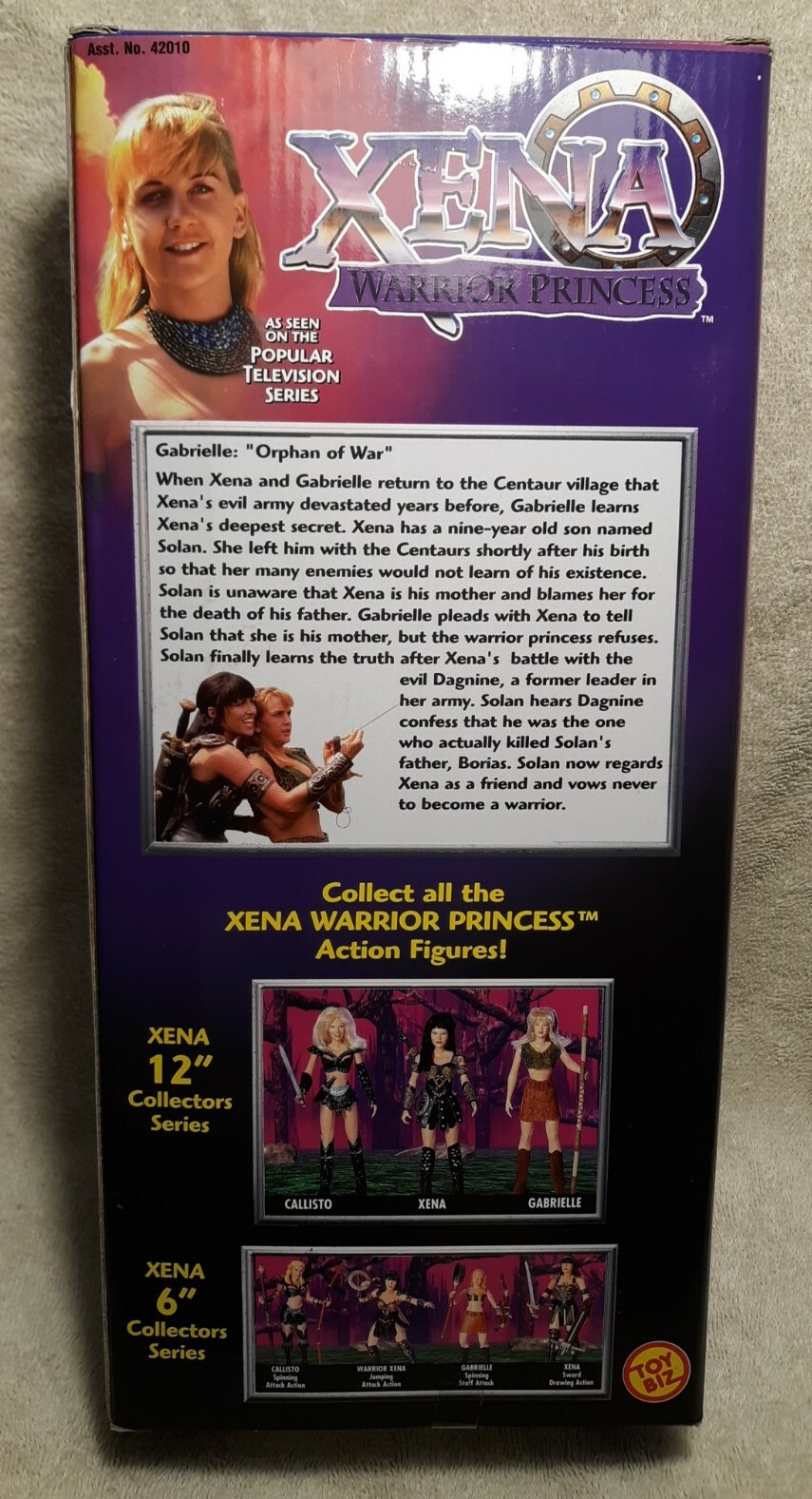 Vintage 1999 Xena Warrior Princess Gabrielle "The Quest" 12" Doll Toy biz New