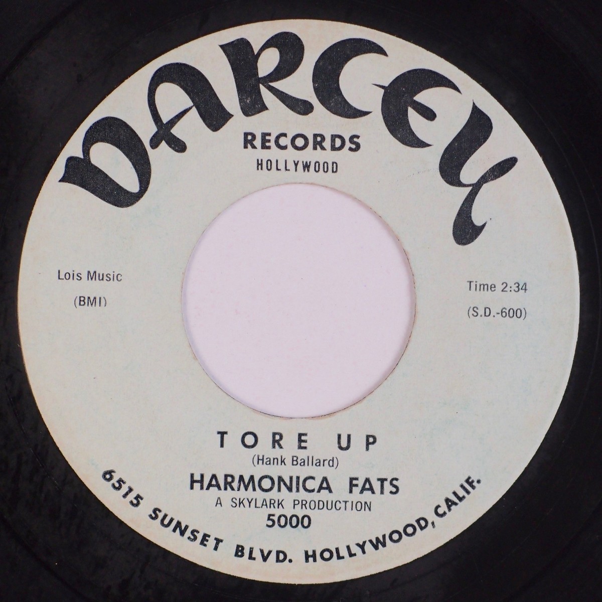 HARMONICA FATS: Tore Up / I Get So Tired DARCEY Harmonica