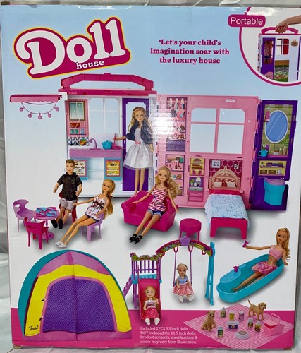 Style Shine~ Portable, Foldable Doll House, Camping set, NEW! - Picture 4 of 5