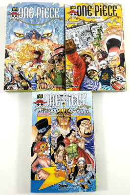 Lot of 3 VF Manga One Piece Volumes 65 70 75 Glenat Fast Shipping and Tracking