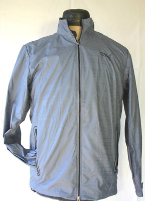 PUMA Herren Golf Windjacke Wind Jacket 568321 Wind Cell Grau Gr S