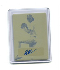 2022 Leaf Perfect Game Yellow Printing Plate Autographs Alex Philpott Auto 1/1