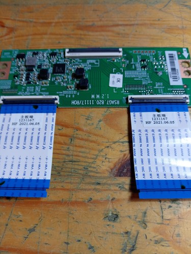 Carte T-CON RSAG7.820.11117/ROH TV HISENSE 55A7GQ avec 2 Nappes - Picture 3 of 4